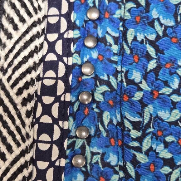 J Crew Collection Quilted Floral Jacket Womens 4 Rare Cotton Silk Cottagecore - Picture 4 of 11